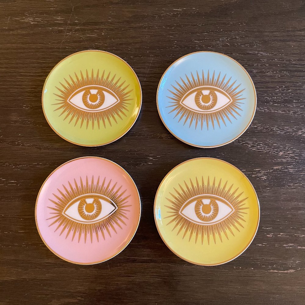 Jonathan Adler Porcelain Coasters - Set of 4